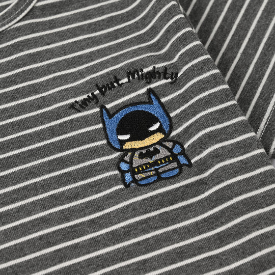 Infant Boys Yarn Dyed T-Shirt (Tiny But Mighty) - Grey