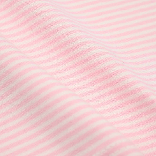 Infant Girls Yarn Dyed T-Shirt - Pink/White