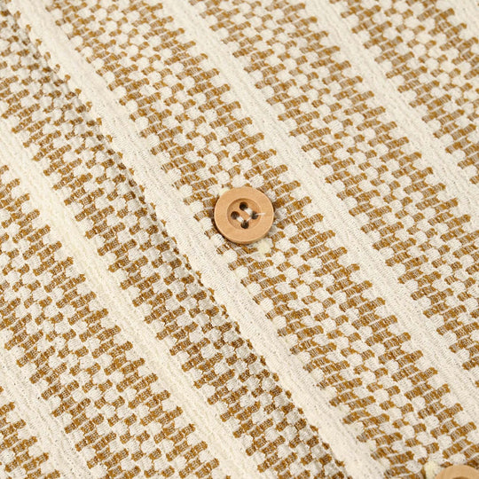 Boys Jacquard 2 Piece Suit Resort-Brown.White