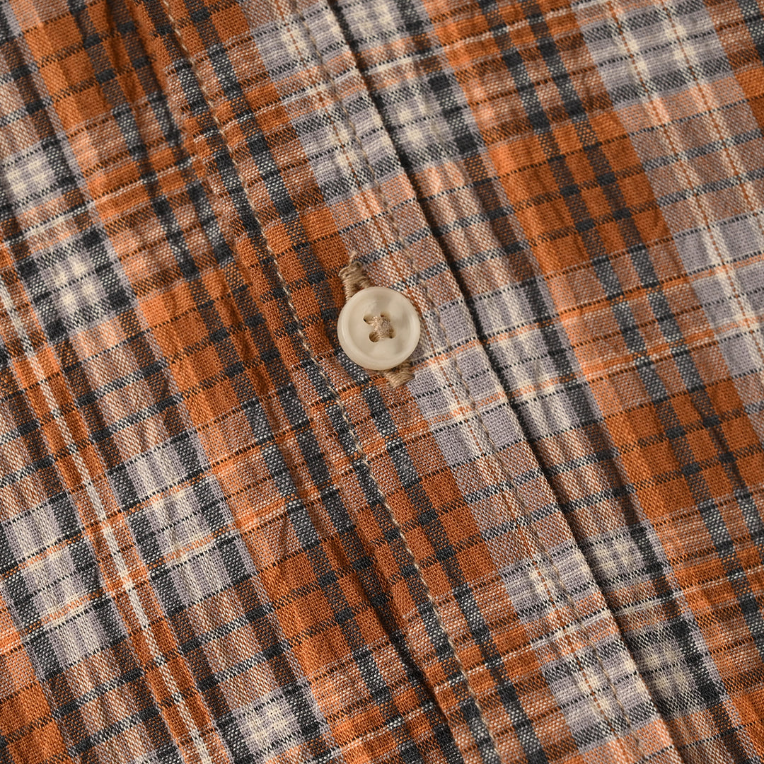 Boys Yarn Dyed Checked Shirt – Brown