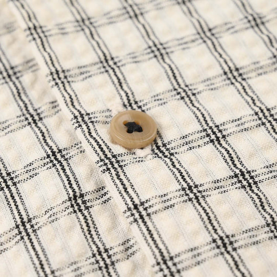 Infant Boys Yarn Dyed Shirt Character - White