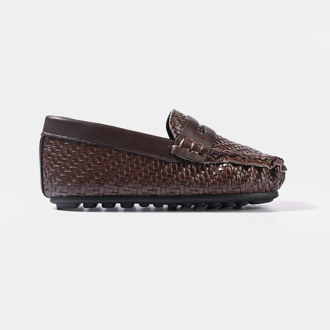 Boys Loafer H502-B10-COFFEE