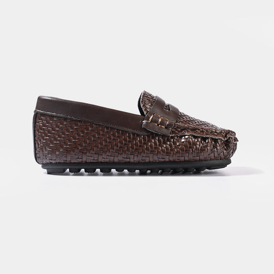Boys Loafer H502-B10-COFFEE