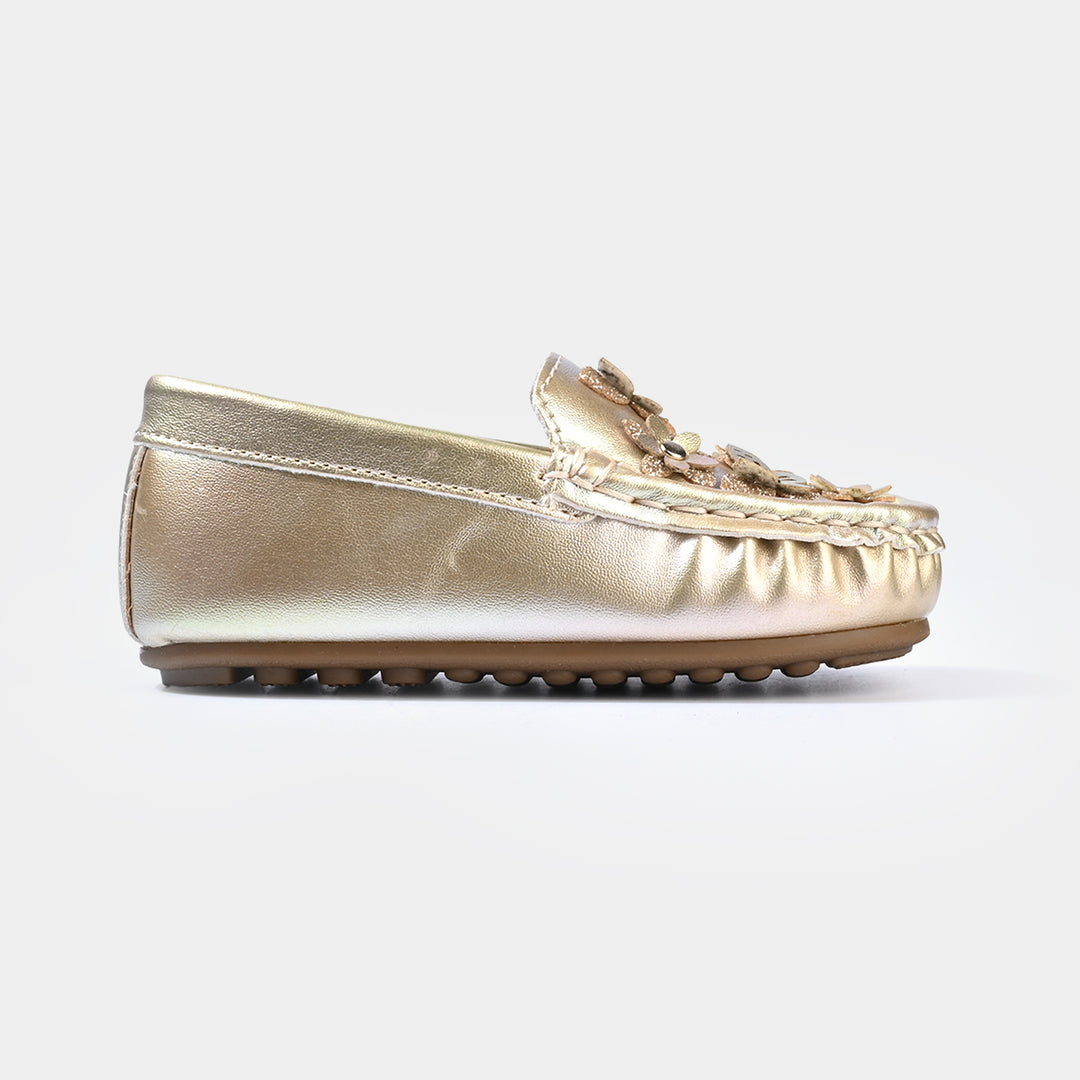 Girls Loafer H502-GR3-GOLDEN