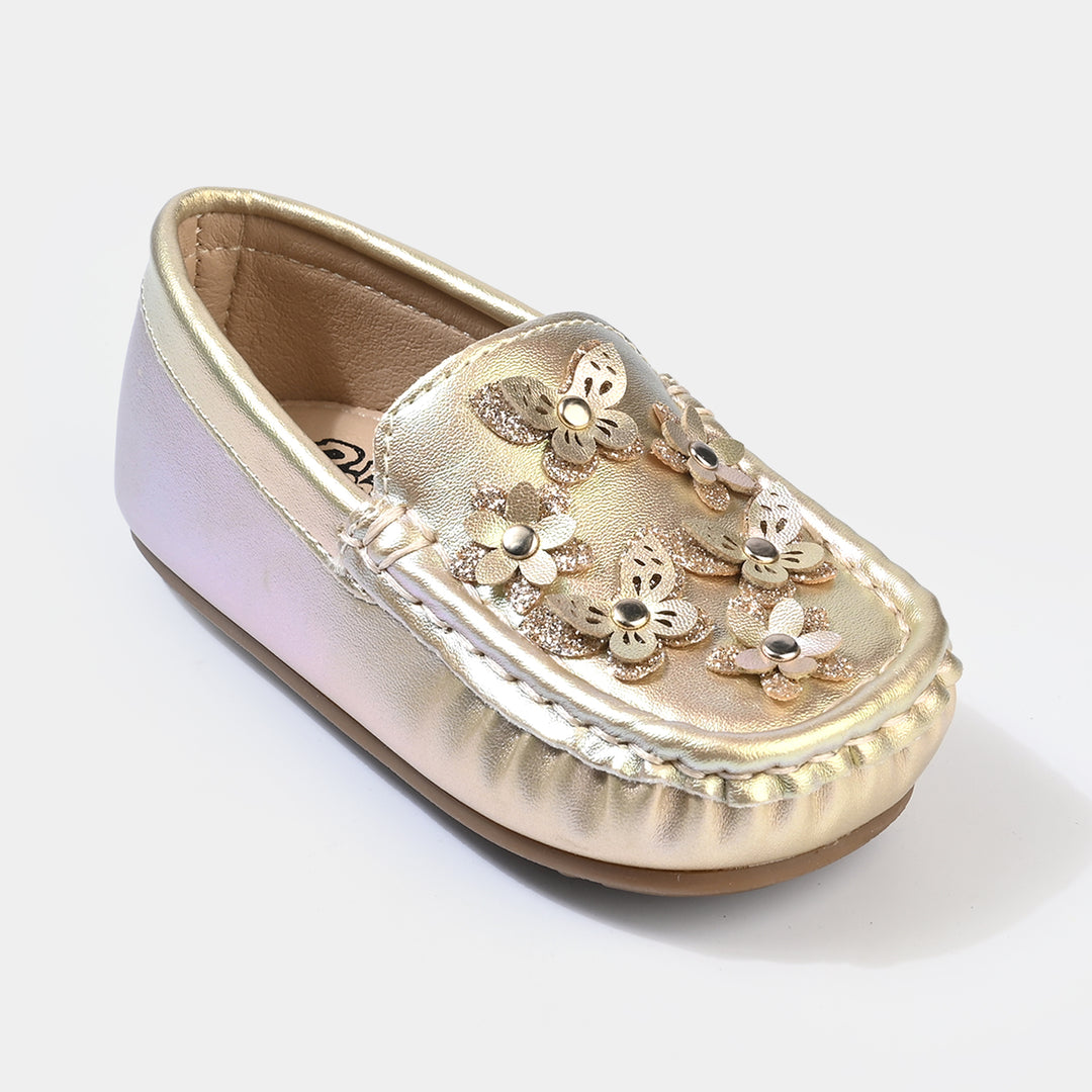 Girls Loafer H502-GR3-GOLDEN