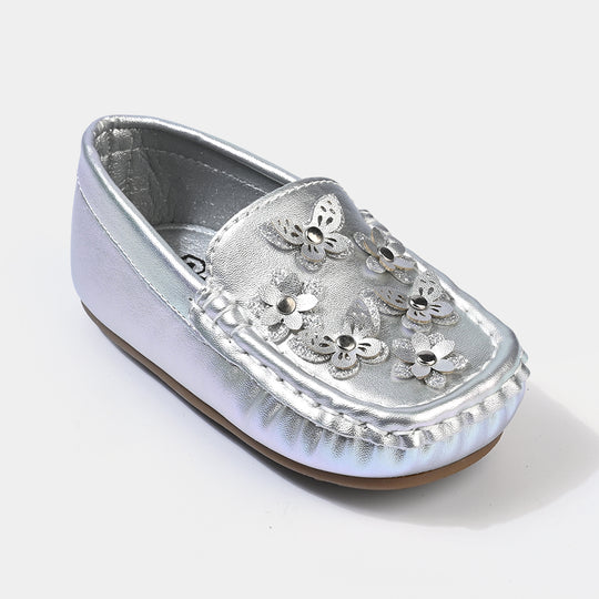 Girls Loafer H502-GR3-SILVER