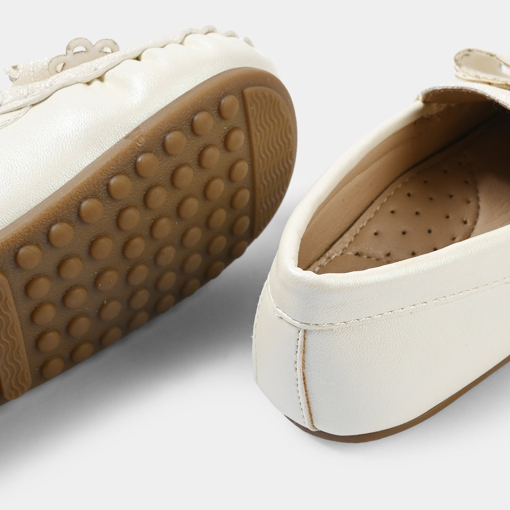 Girls Loafer H502-G10-BEIGE