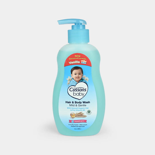 Cussons Baby Mild & Gentle Hair & Body Wash Pump 300ml