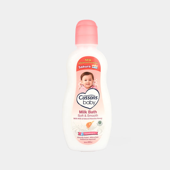 CUSSONS BABY MILK BATH SOFT & SMOOTH 200ml