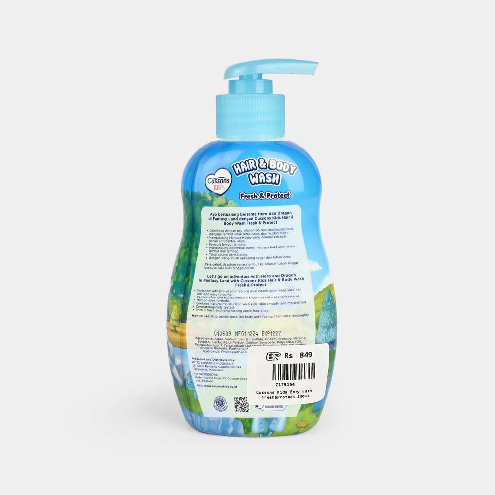 CUSSONS KIDS BODY WASH FRESH & PROTECT 280ml