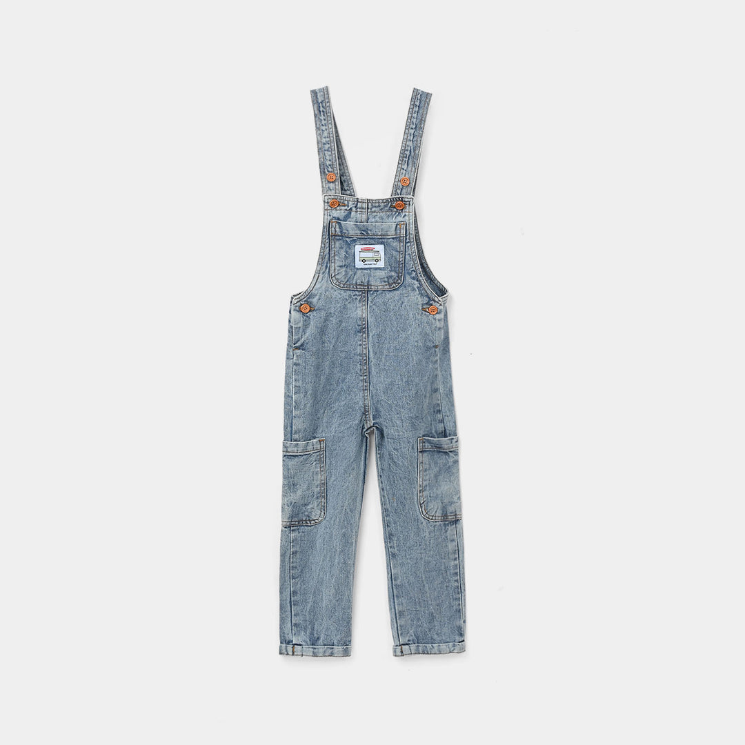 Boys Denim Rigid Overall (Van Surf Trip) - Light Blue