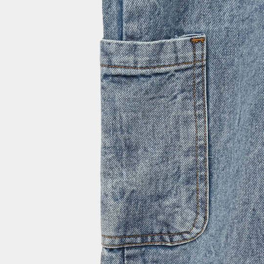 Boys Denim Rigid Overall (Van Surf Trip) - Light Blue