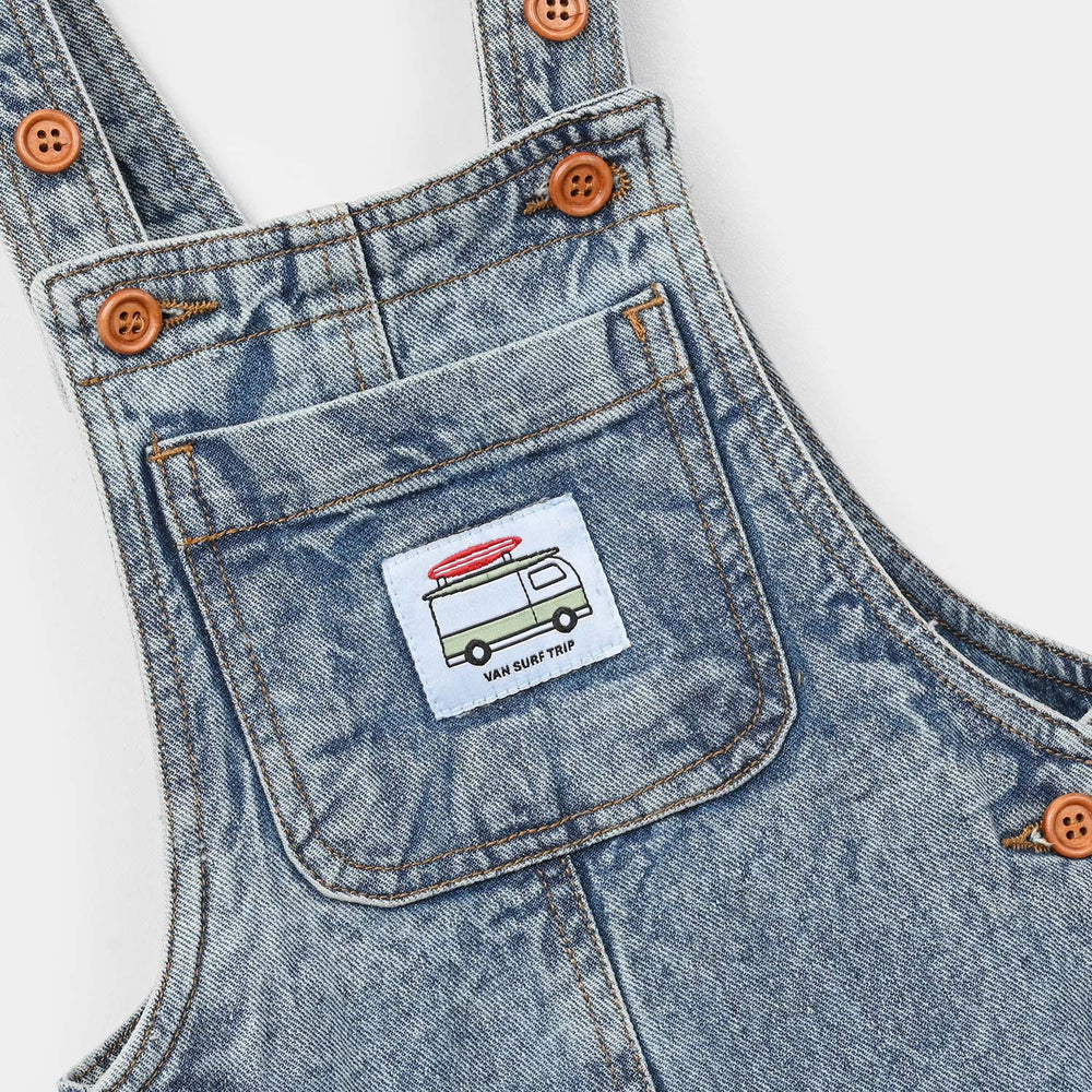 Boys Denim Rigid Overall (Van Surf Trip) - Light Blue