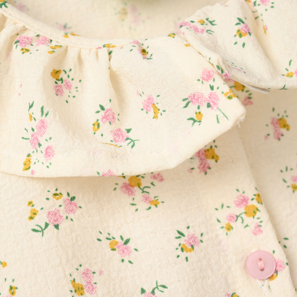 Infant Girls Poly Crinkle Causal Frock Crincle-OFF-White