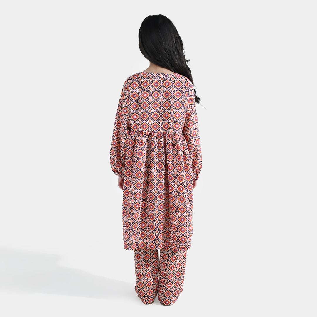 Girls Cotton Printed 2Pcs (CIRO) - Multi