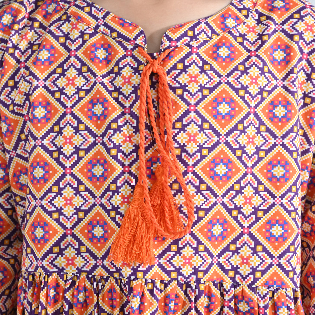 Girls Cotton Printed 2Pcs (CIRO) - Multi