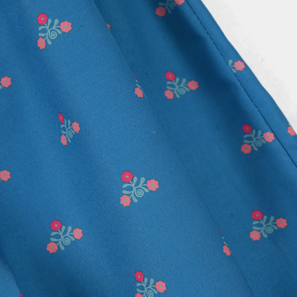 Girls Printed Pant (Mandala) - Blue