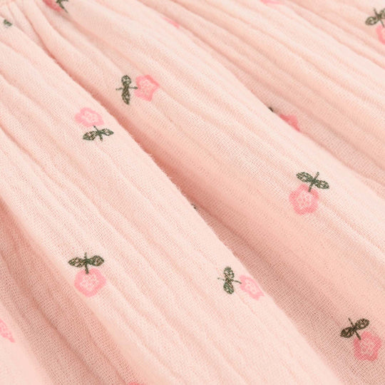 Infant Girls Cotton Casual Frock Star-PINK