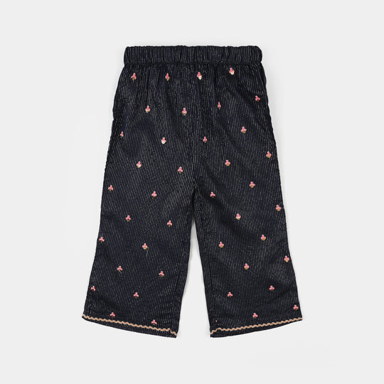 Infant Girls Jacquard 2-Piece Set (Joyfull) - Navy Blue