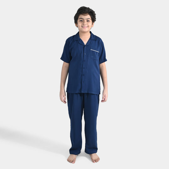 Boys Viscose Nightwear (Basic) - Blue