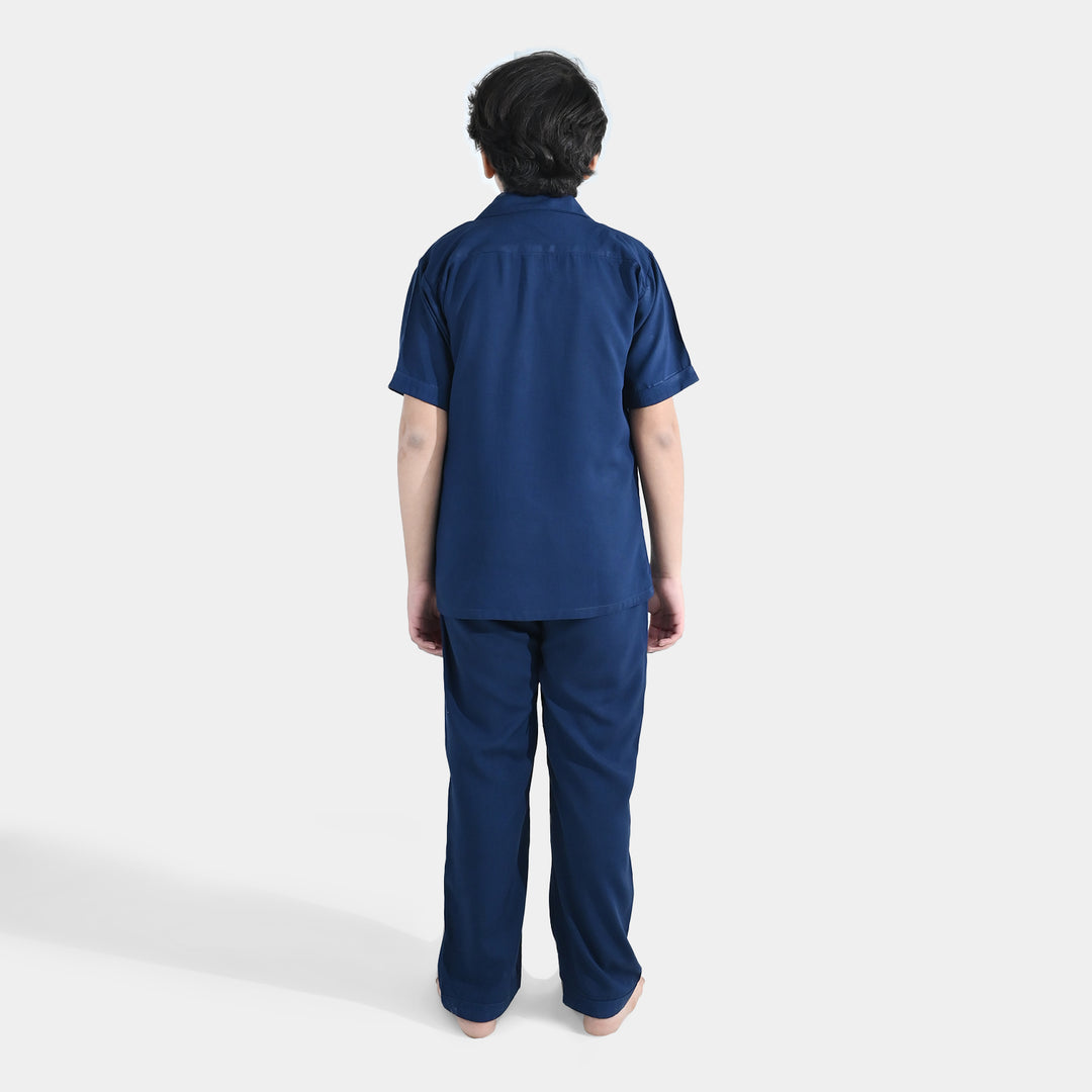 Boys Viscose Nightwear (Basic) - Blue