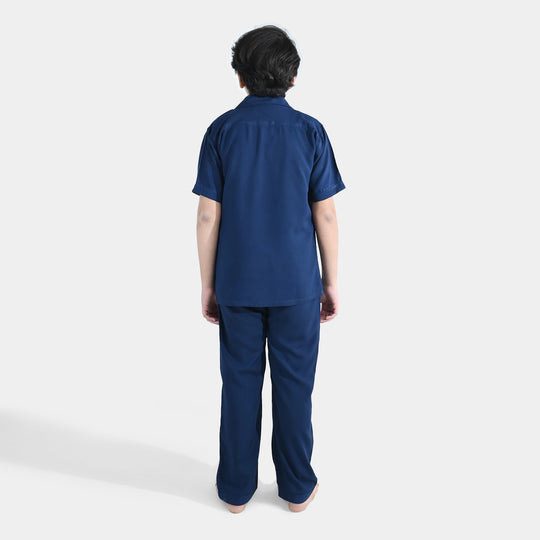 Boys Viscose Nightwear (Basic) - Blue