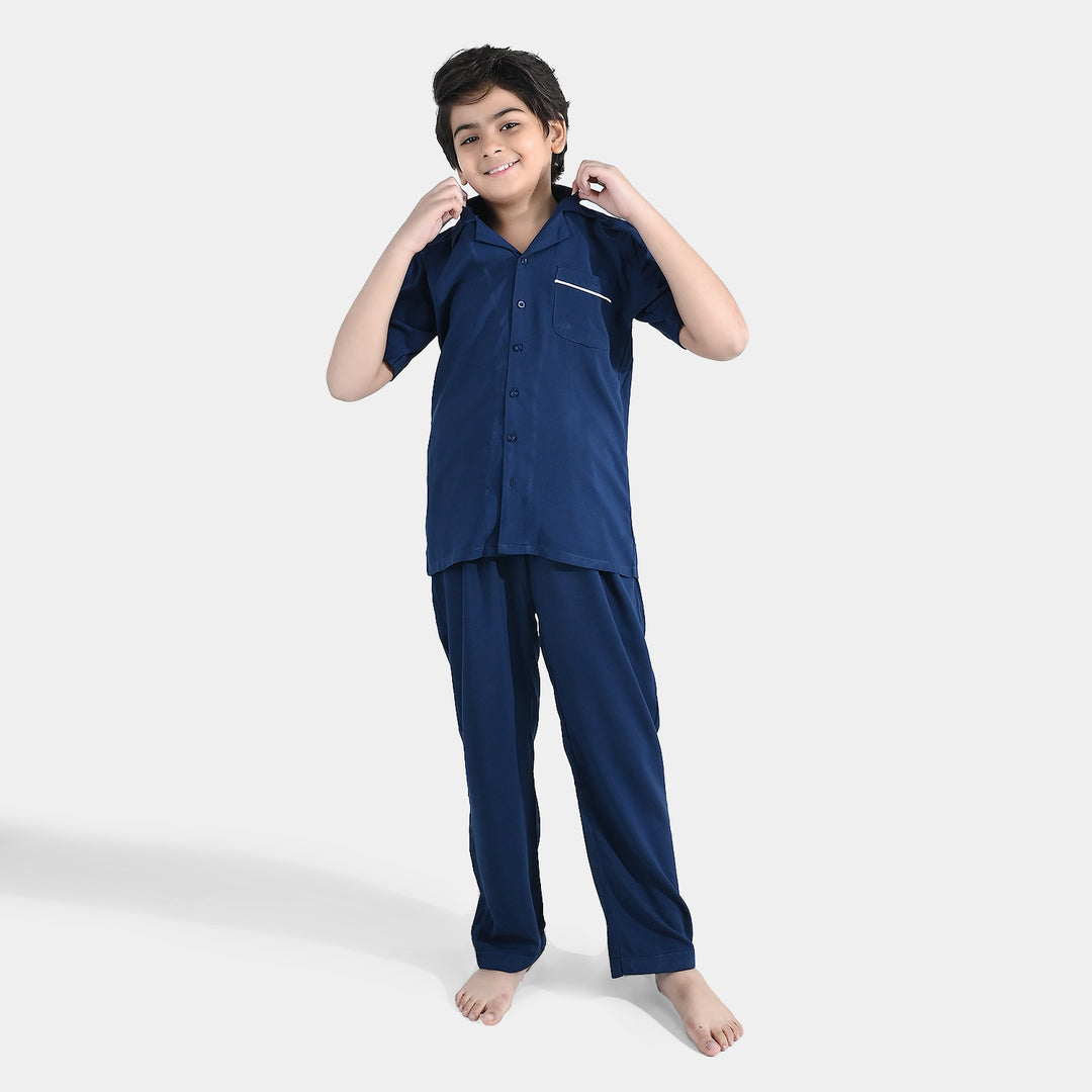 Boys Viscose Nightwear (Basic) - Blue