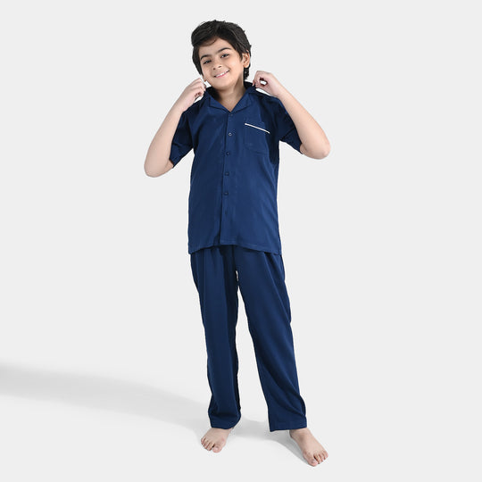 Boys Viscose Nightwear (Basic) - Blue
