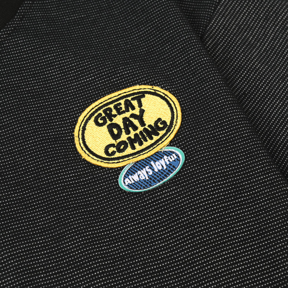 Boys Yarn Dyed T-Shirt (Great Day Coming) - Black