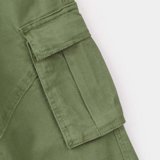 Boys Cotton Twill Pant (Enjoy It)- Green