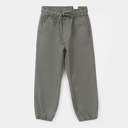 Boys Cotton Twill Pants (Brilliant) – Grey