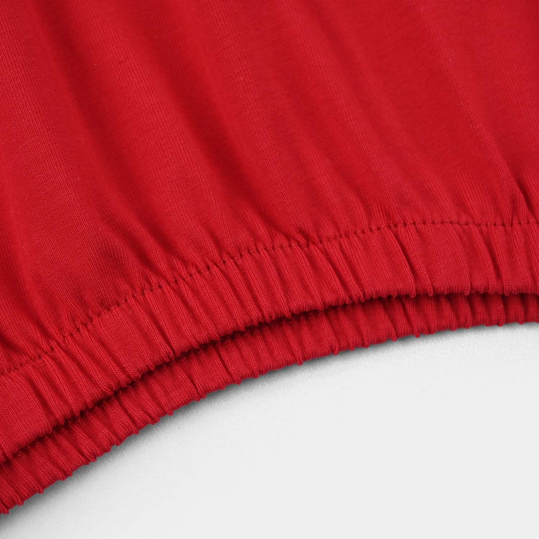 Girls Lycra Jersey T-Shirt (Sunny Happy Day) - Red