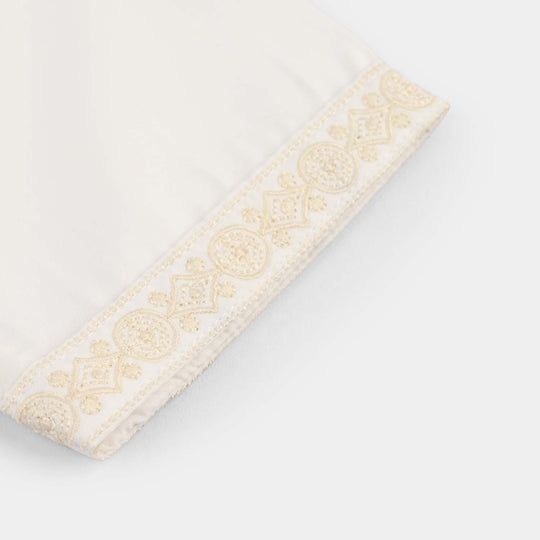 Infant Boys Poly Viscose Woven Romper (Kandoora) – Off-White