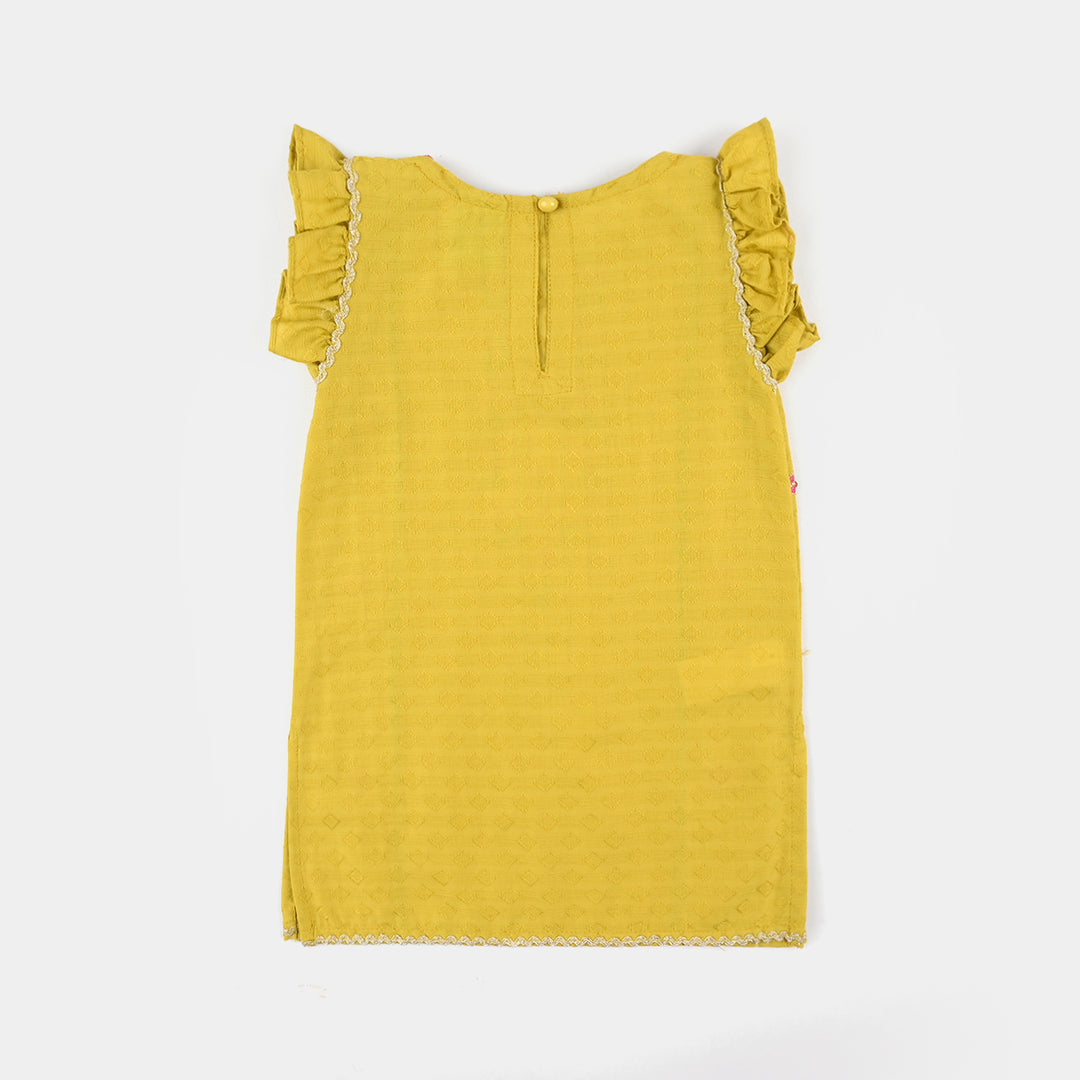 Infant Girls Jacquard 2Pcs - Olive