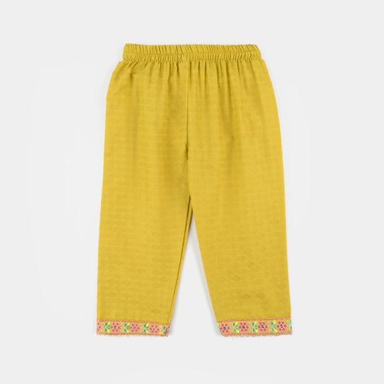 Infant Girls Jacquard 2Pcs - Olive