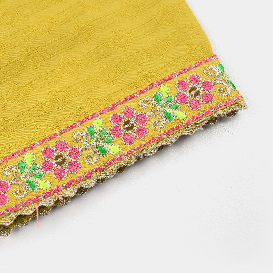 Infant Girls Jacquard 2Pcs - Olive