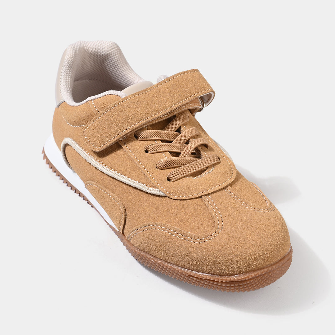 Boys Sneaker 128-3-Camel.white
