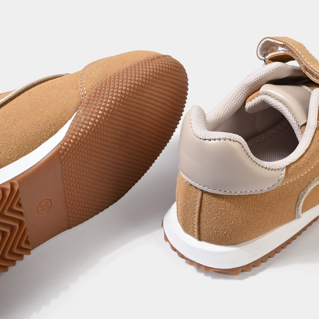 Boys Sneaker 128-3-Camel.white