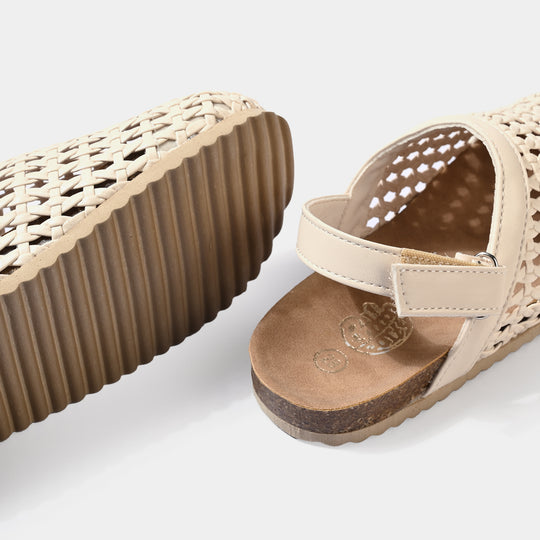 Girls Sandal 128-5-BEIGE