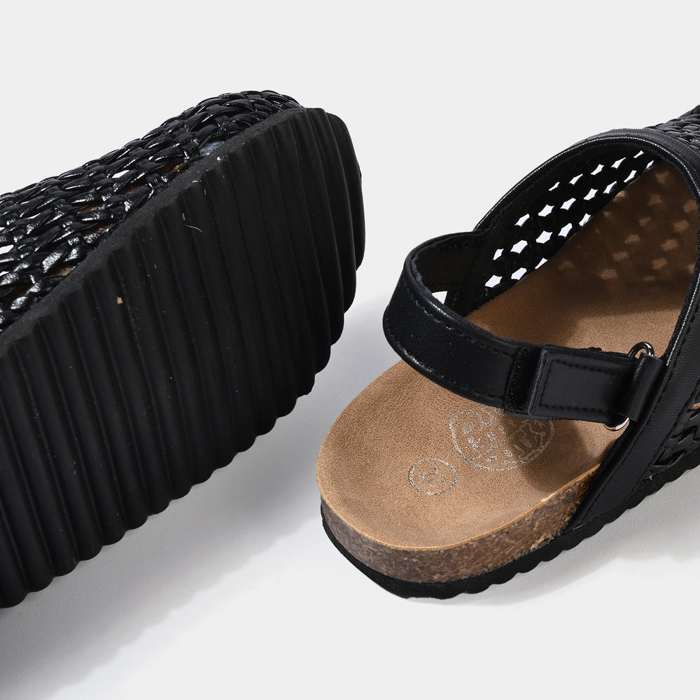 Girls Sandal 128-5-BLACK