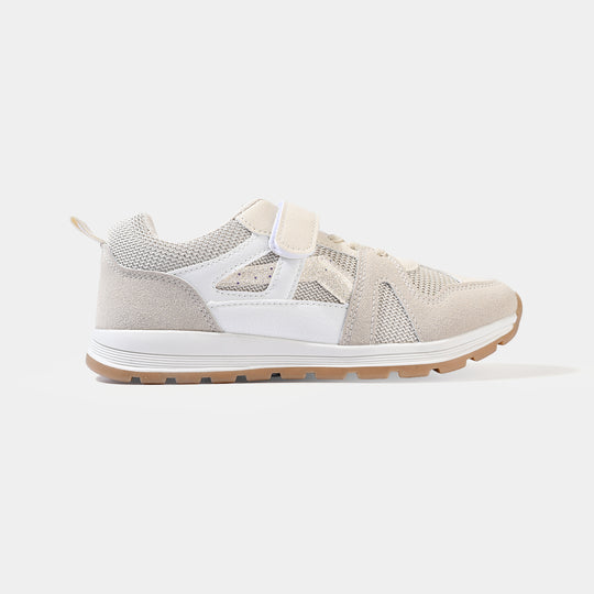 Girls Joggers 128-4-BEIGE