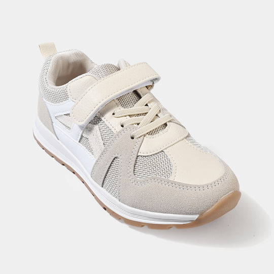 Girls Joggers 128-4-BEIGE