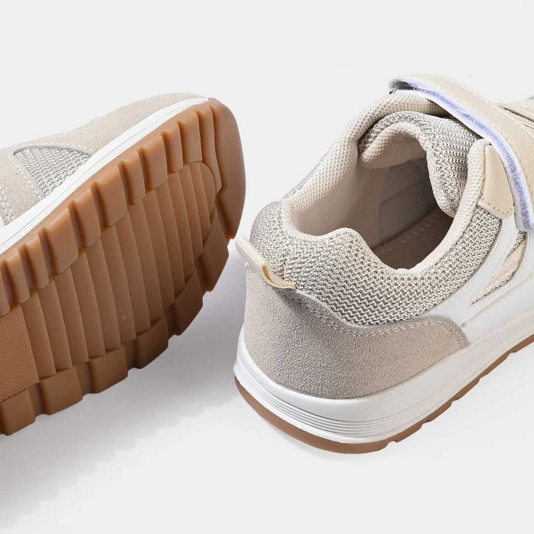 Girls Joggers 128-4-BEIGE