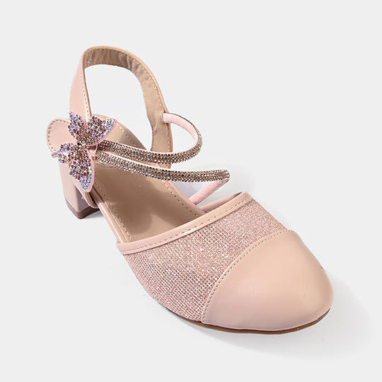 Girls Pumps Heel 131-3-PINK