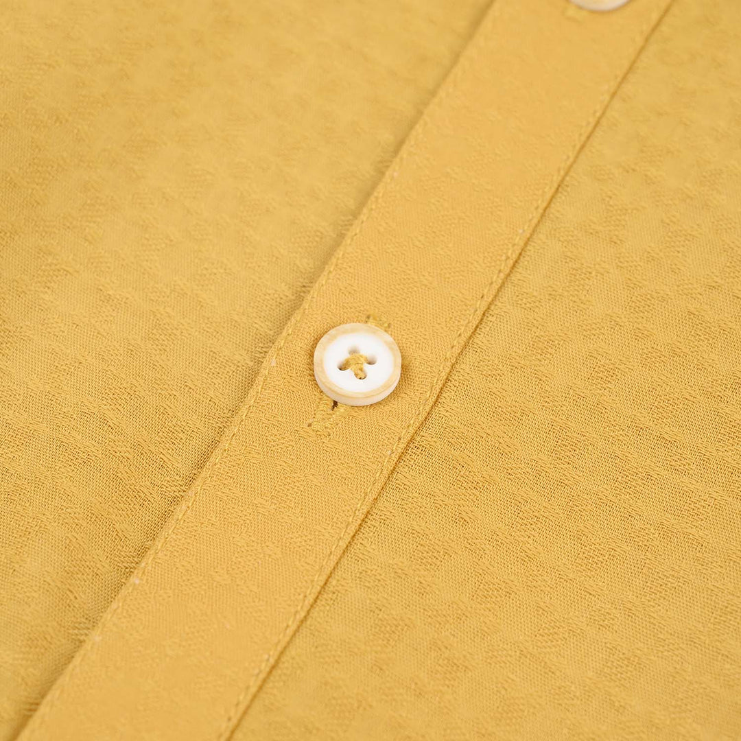 Infant Boys Kurta Pajama (Honey Mustard) - Yellow