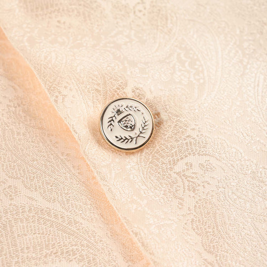 Infant Poly Viscose Boys Waist Coat - Off White