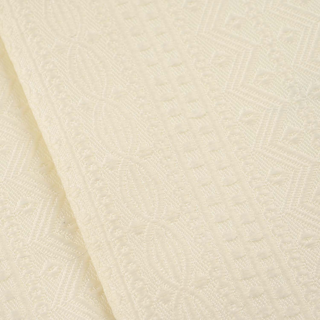 Infant Boys Poly Viscos Waist Coat (Mughal)-Cream