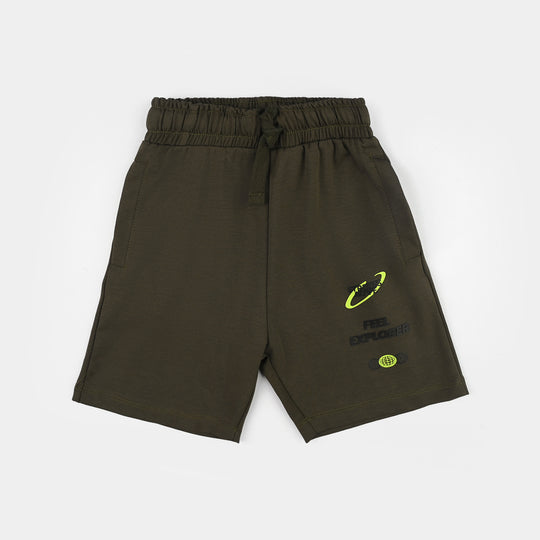 Boys Poly Jersey Short (Streets Alive) - Green
