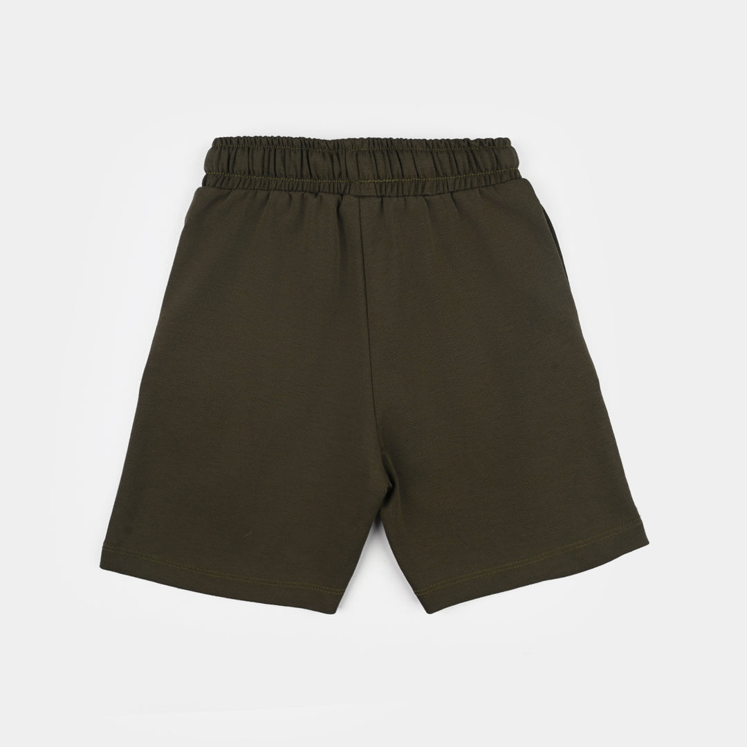 Boys Poly Jersey Short (Streets Alive) - Green