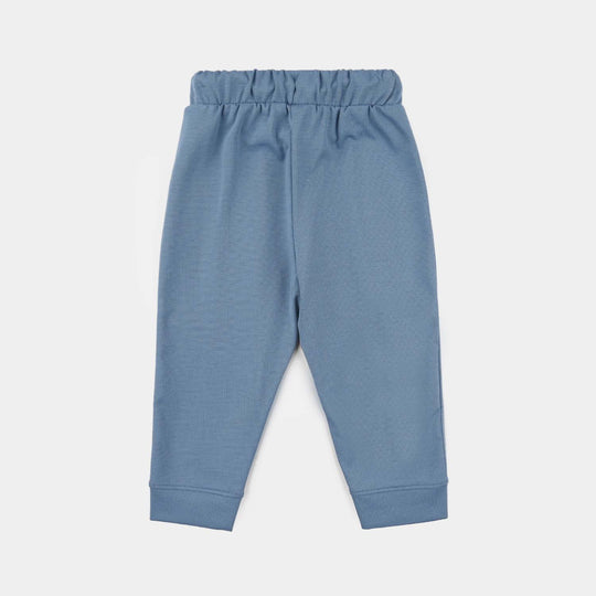 Infant Boys Poly Jersey Sleeping Pajama (Shark) - Blue